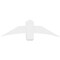Ekena Millwork Bellingham Architectural Grade PVC Gable Bracket, 48"W x 14"H x 6"D x 6"F, 7/12 Pitch GBP048X14X0606BEL00 - alternate 2